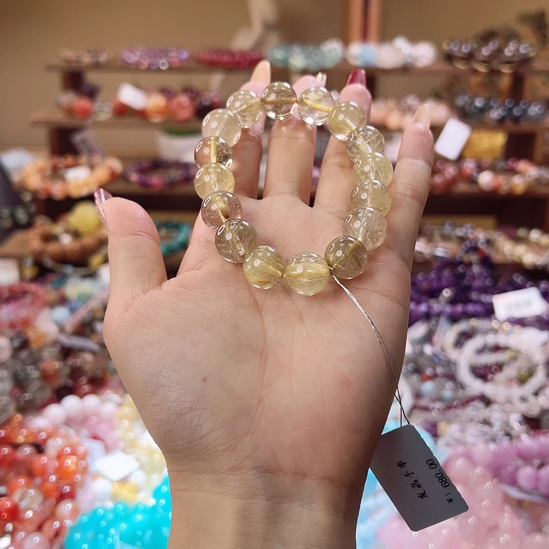 非金属发晶手串12m+