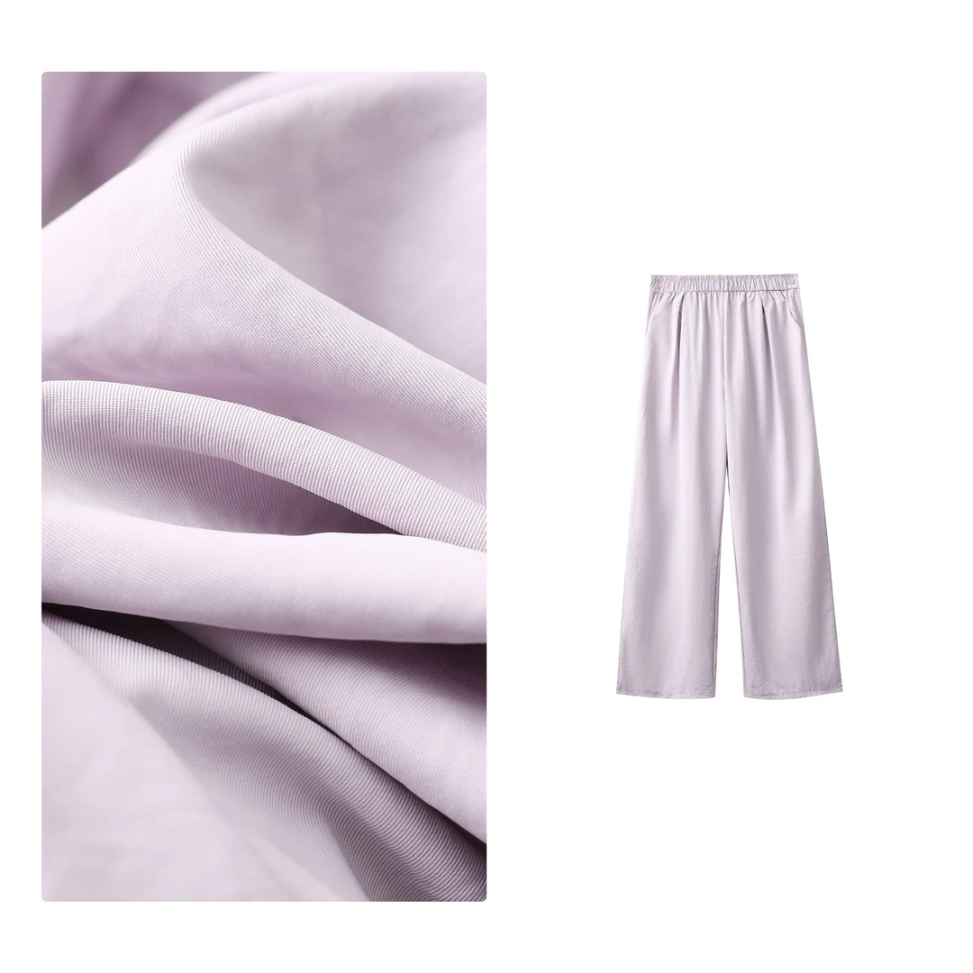 门店19&9！凉皮山本裤」炎日轻薄透气不闷热免烫阔腿休闲裤女C23208