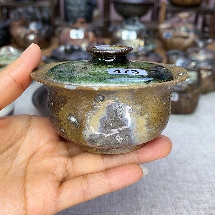 裸柴烧陶瓷手工茶器