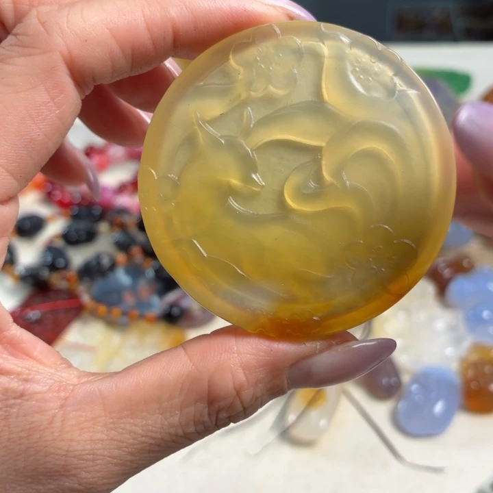 玛瑙/玉髓未镶嵌吊坠(不含链)