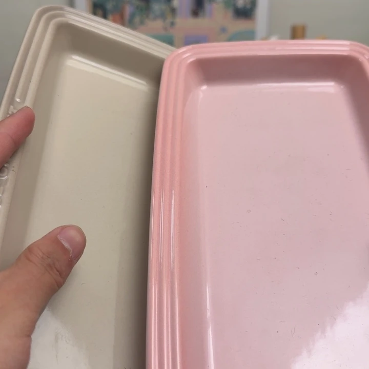 福利微瑕2个长鱼盘