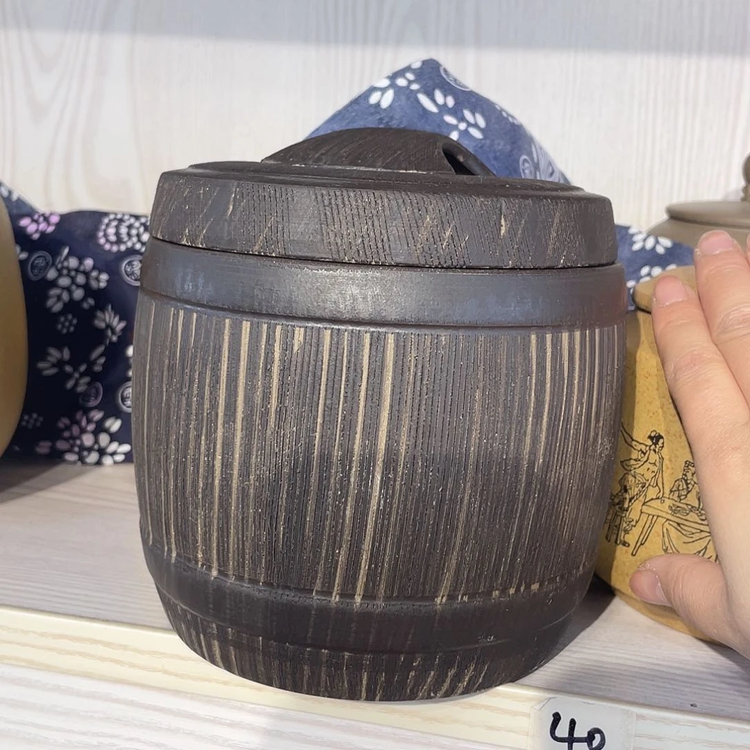 紫砂茶叶罐一斤罐子