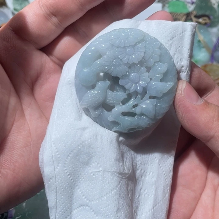 翡翠项链未镶嵌天然