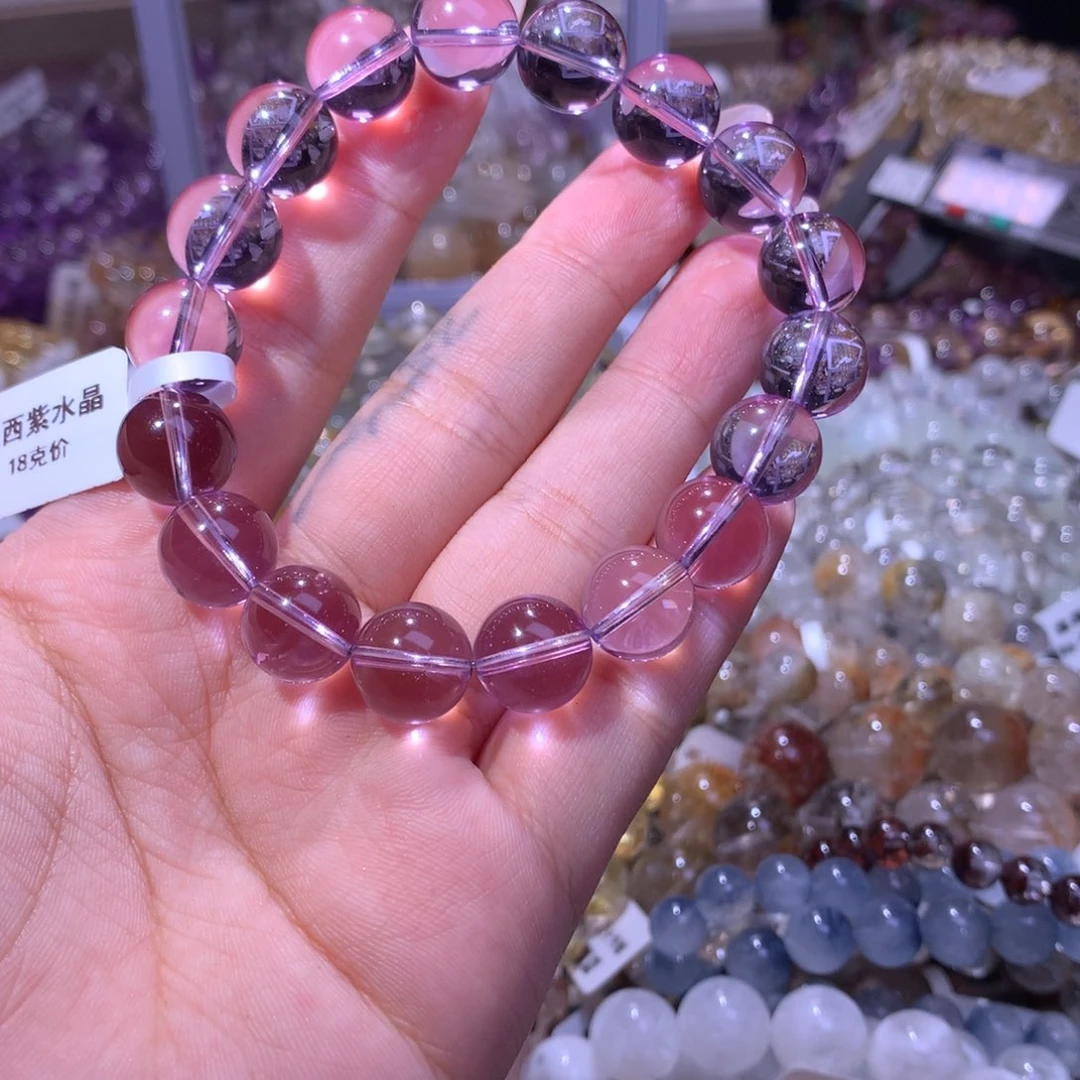 卷***H未镶嵌手串水晶紫水晶