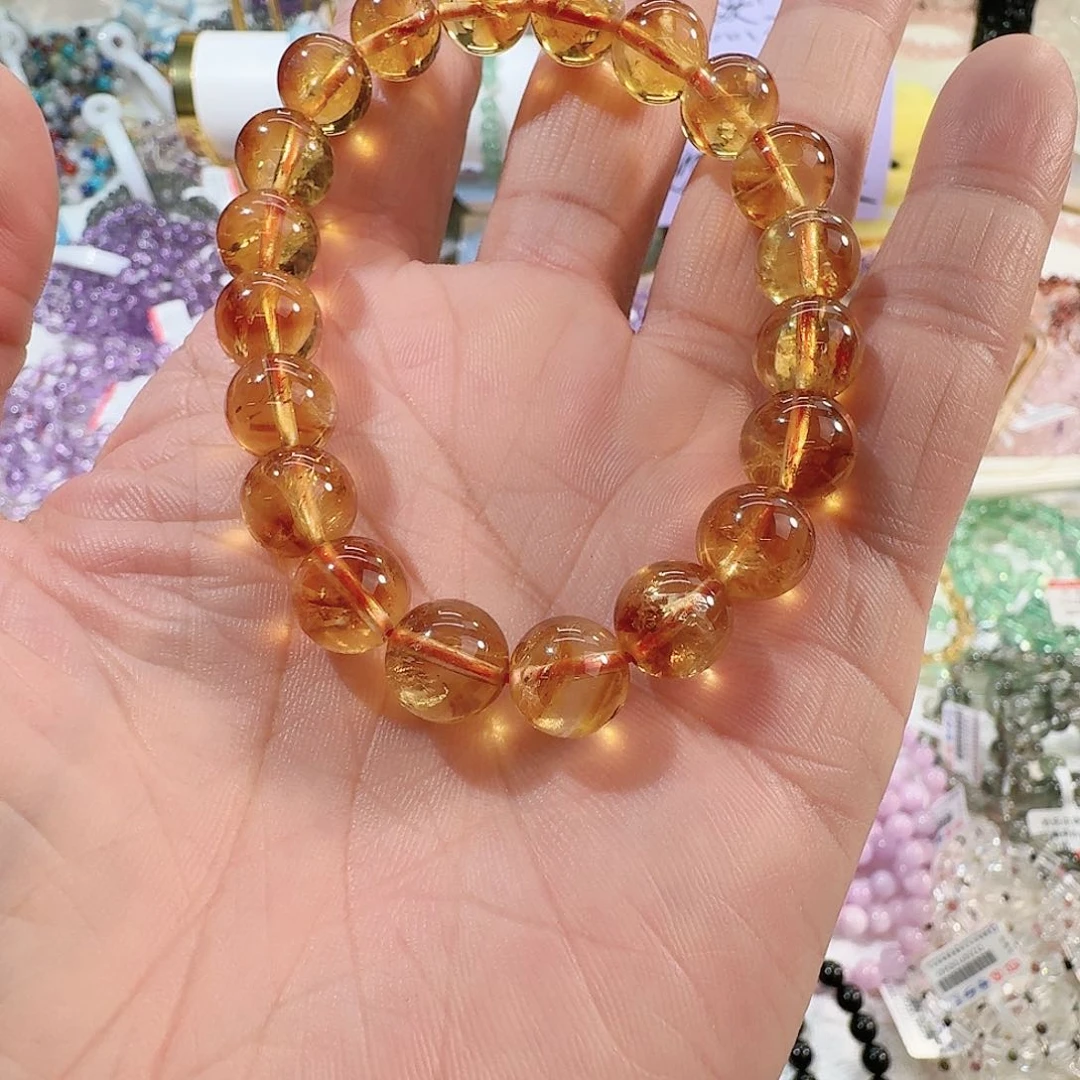 水晶手链未镶嵌黄水晶