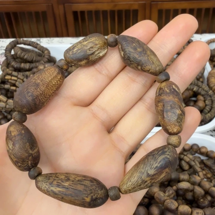 手串沉香一*酒沉香绿奇楠树丁留疤高油单圈