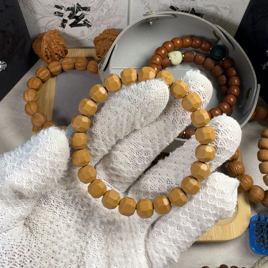 猴头核桃手串手工六方