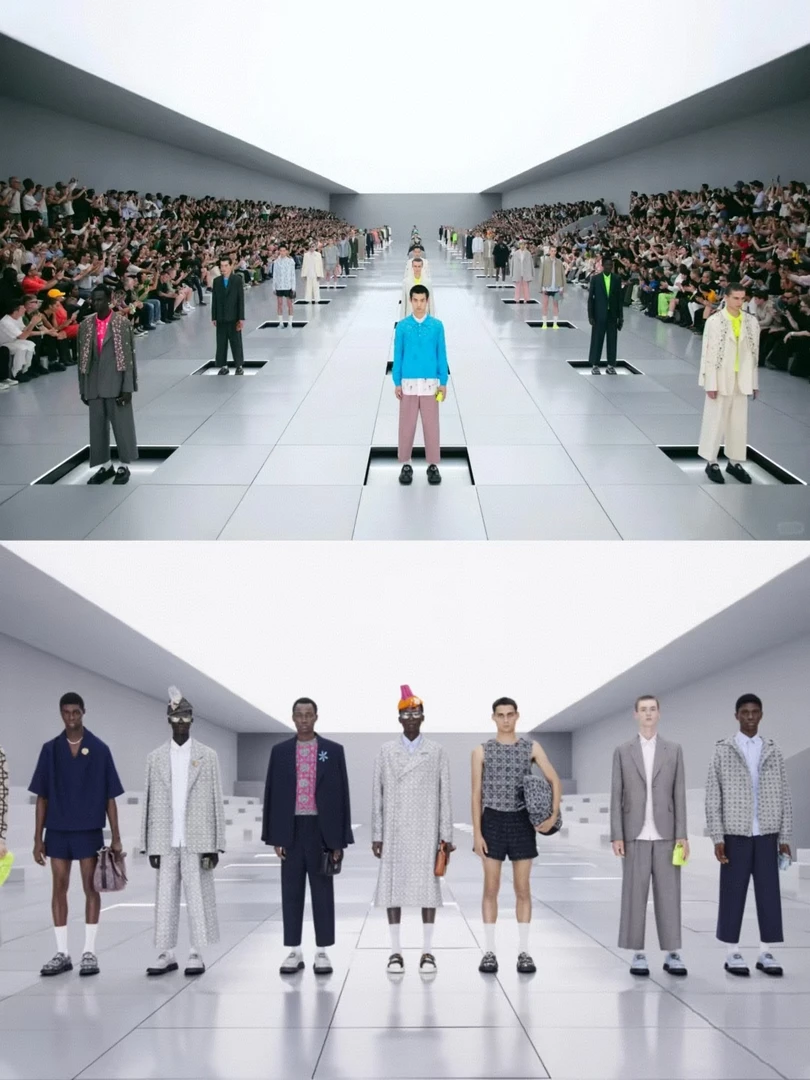 【夏季奢品网红提花小直筒长裤时尚百搭情侣同款】LLL长裤