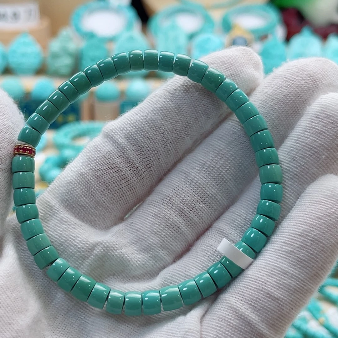 绿松石18K金镶嵌珠宝奇石5.3