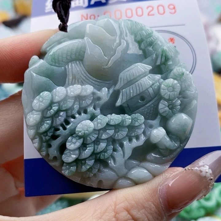 翡翠未镶嵌吊坠(不含链)