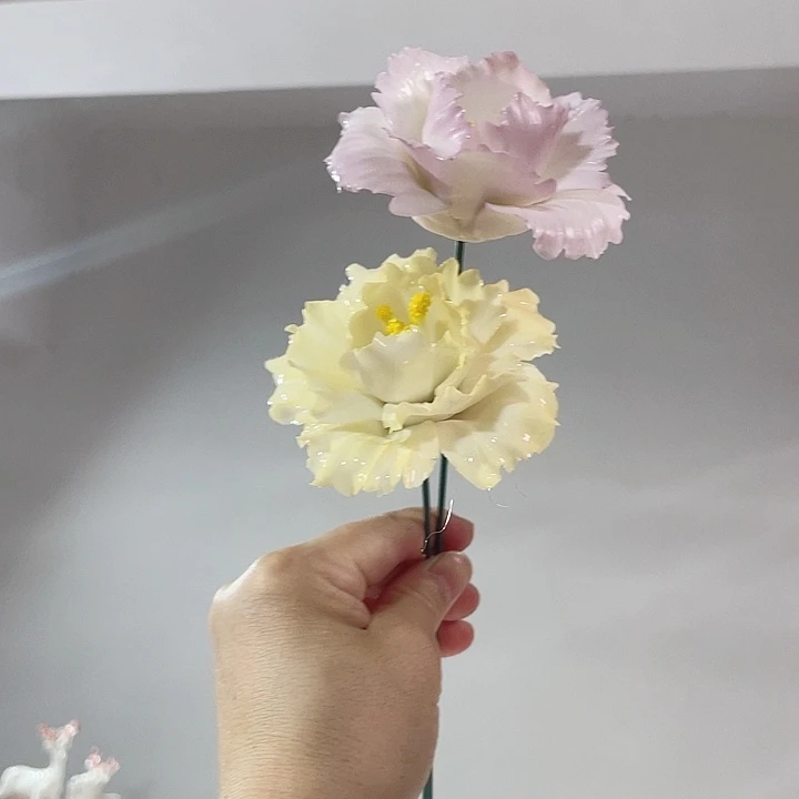 瓷片德化工厂陶瓷手工捏花