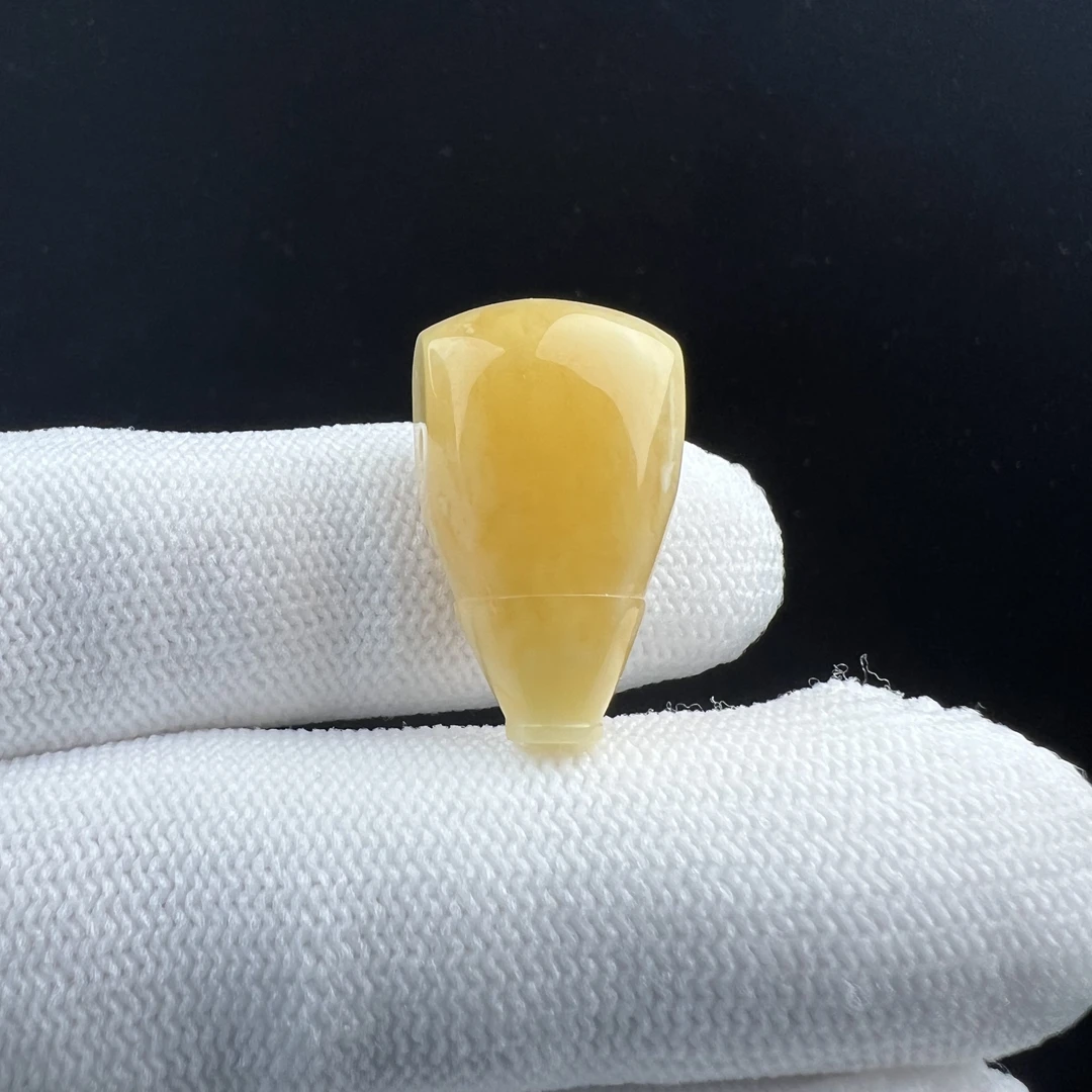 Z1422天然原矿蜜蜡 鸡油黄三通 14*24mm 2.5g 支持复检 假一罚四