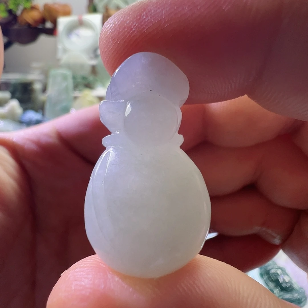 翡翠未镶嵌颈饰翡翠钱袋子