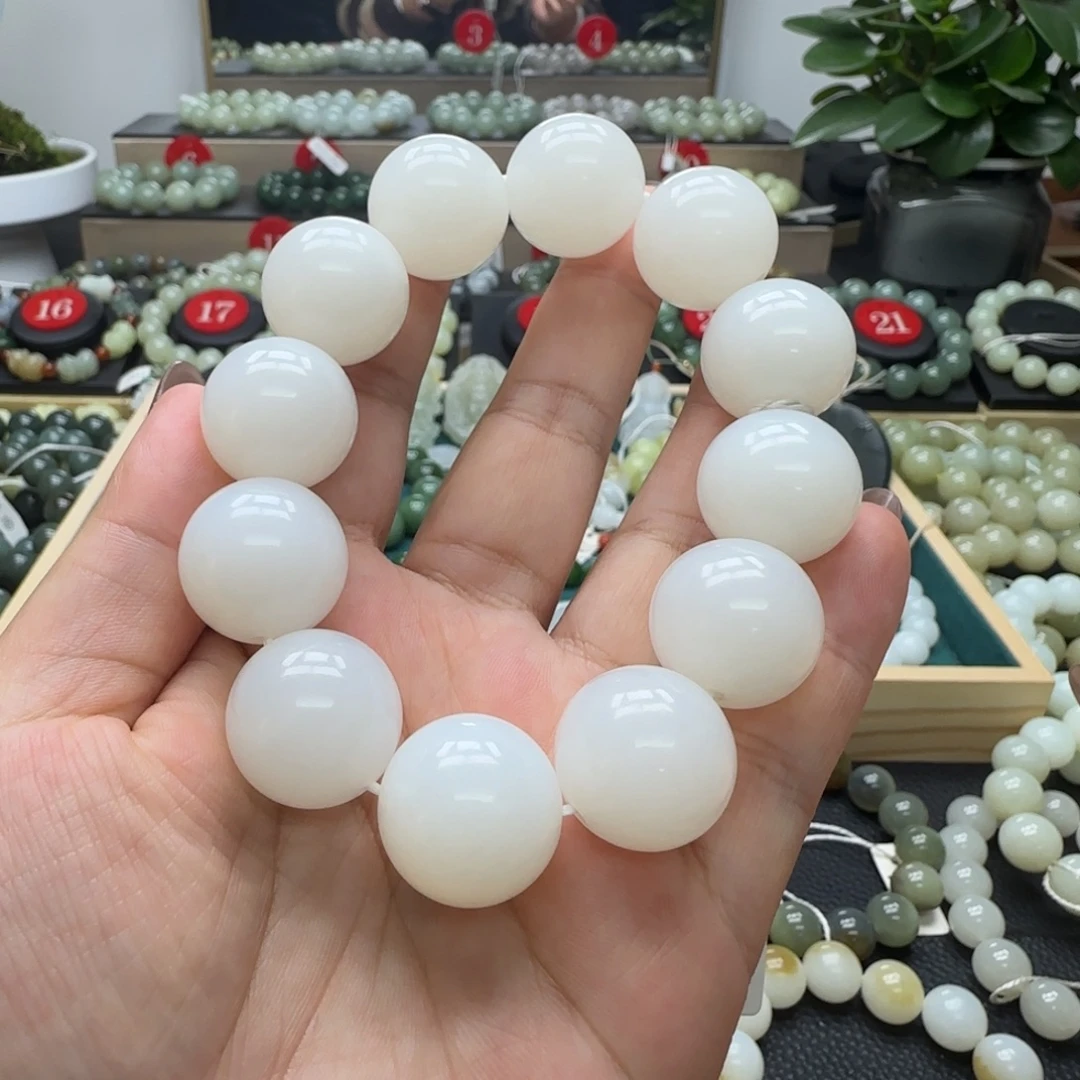 和田玉未镶嵌手链20