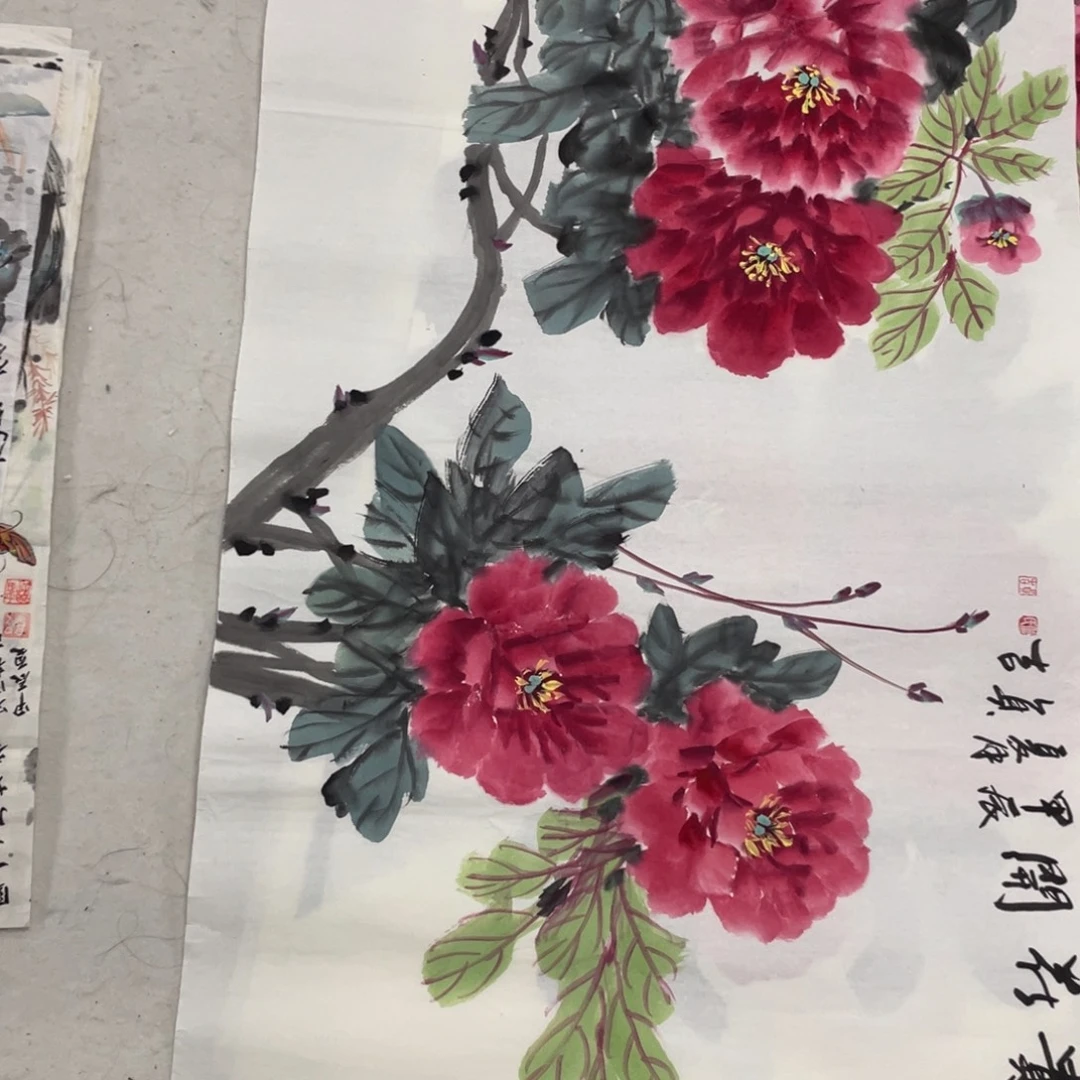 国画傅吉老师绘画