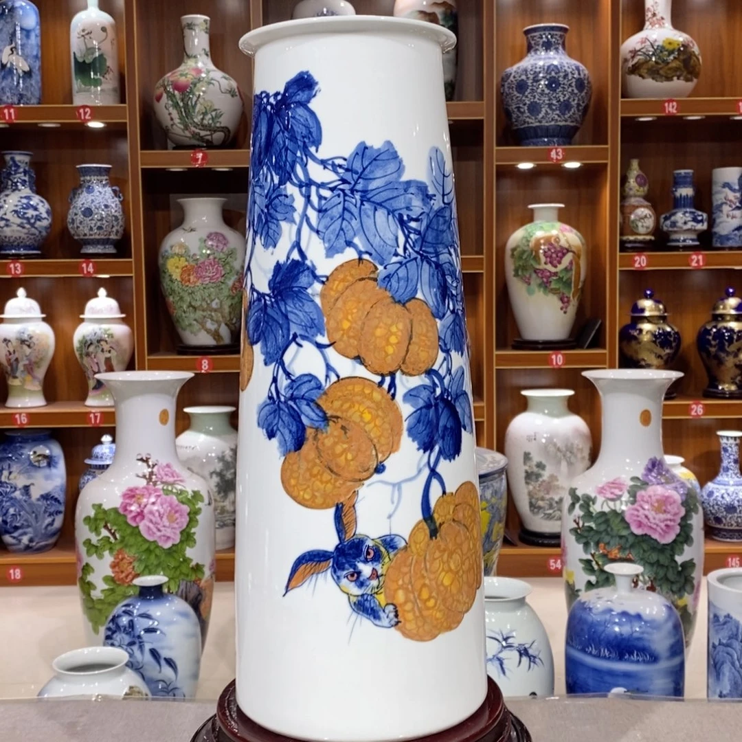 摆件陶纯手工手绘，确保品质