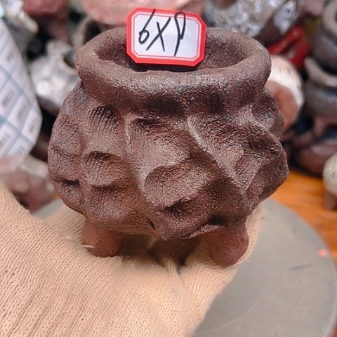 粗陶花盆手工花盆制作