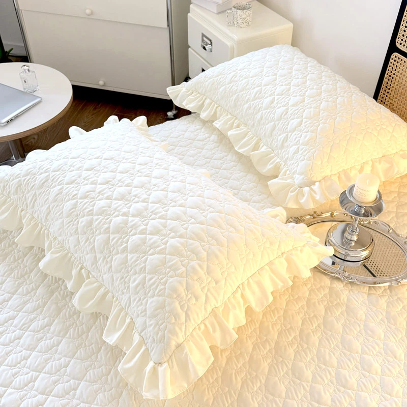 ●清仓处理-水洗双层纱枕套一对装 四季通用吸汗透气