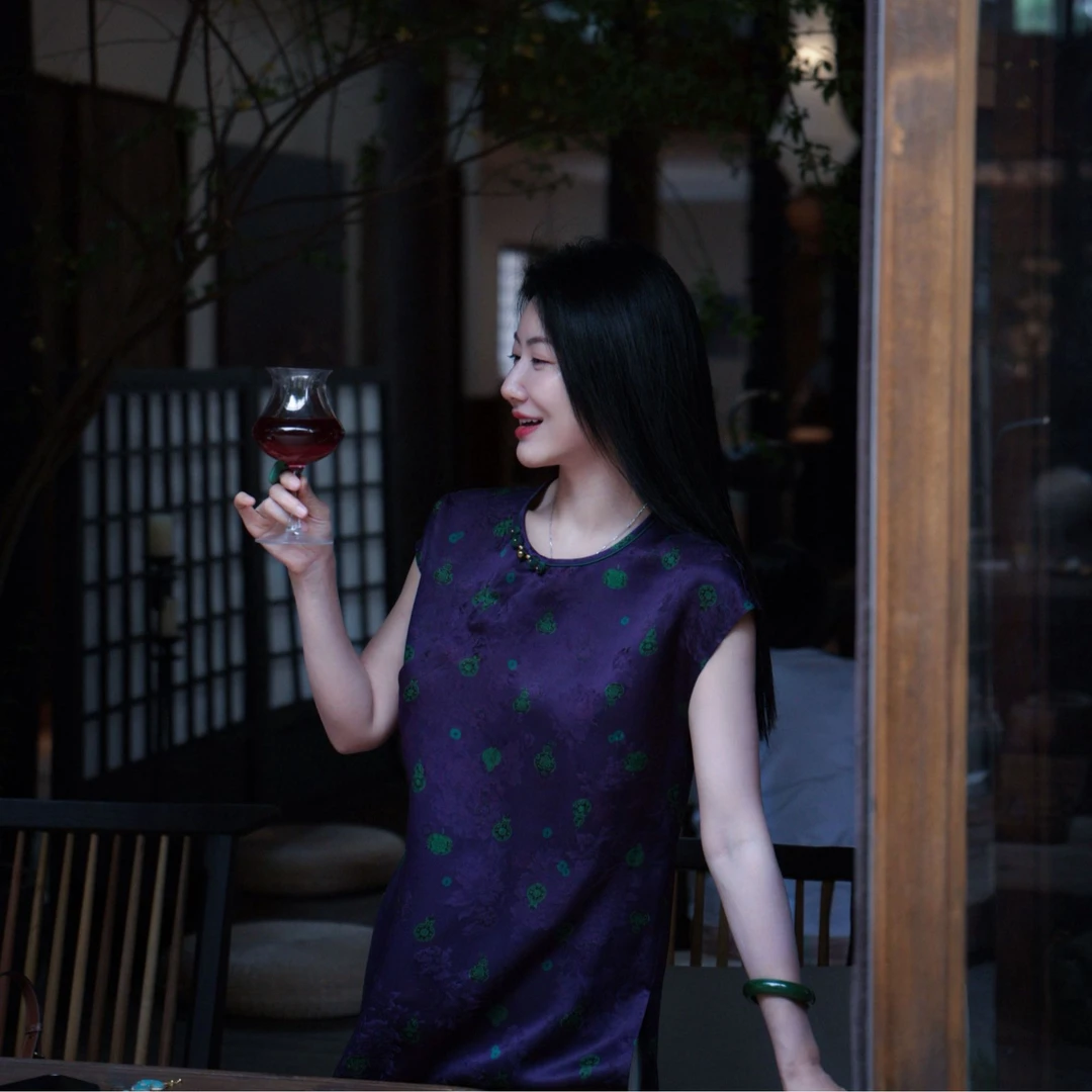 『风惠』新中式满分桑蚕丝国风短袖DHSC5350