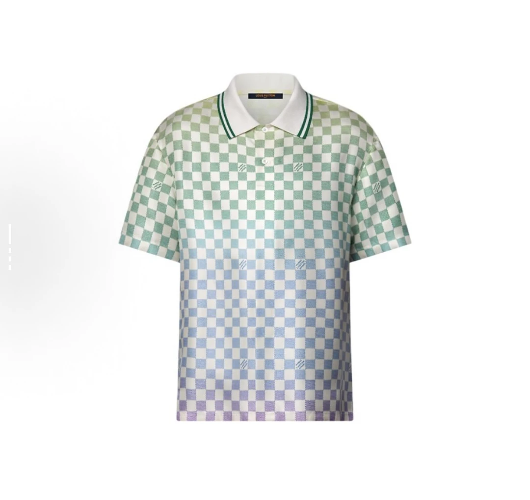 未使用 LouisVuitton/路易威登 棋盘格Polo衫XL码004592