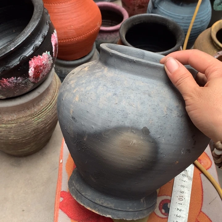 【闪购商品】微瑕土陶有孔高20口11