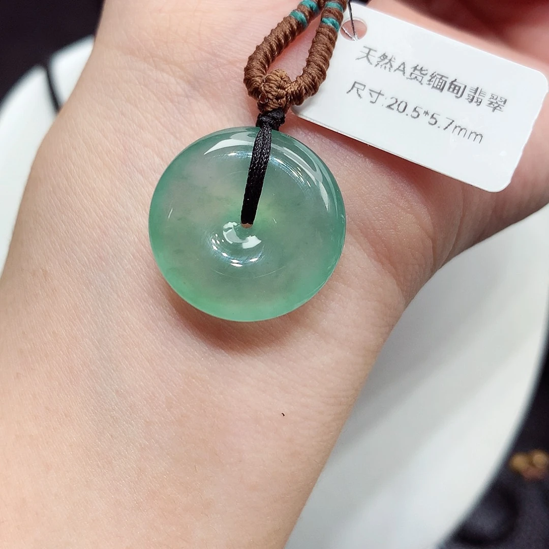 翡翠未镶嵌颈饰编号48，20.5/5.7