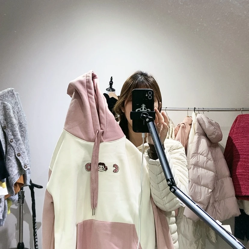 【闪购商品】粉色连帽