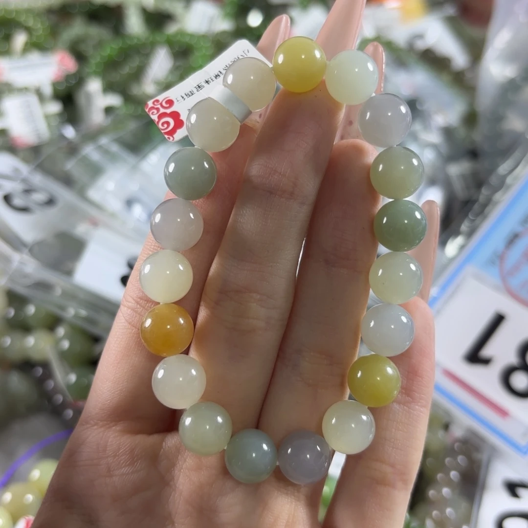 和田玉未镶嵌手链81