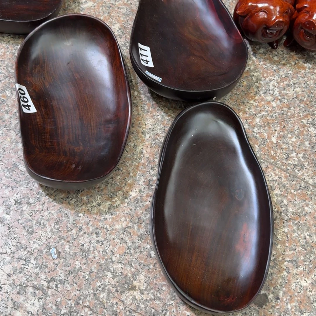 交趾黄檀（大红酸枝）酸枝随形果盆