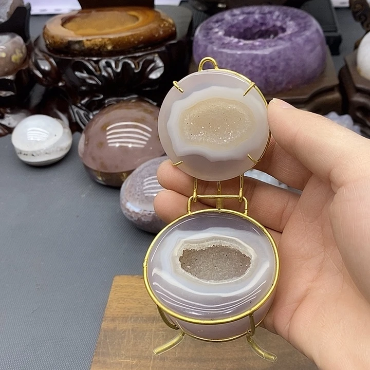 摆件未镶嵌紫晶聚宝盆