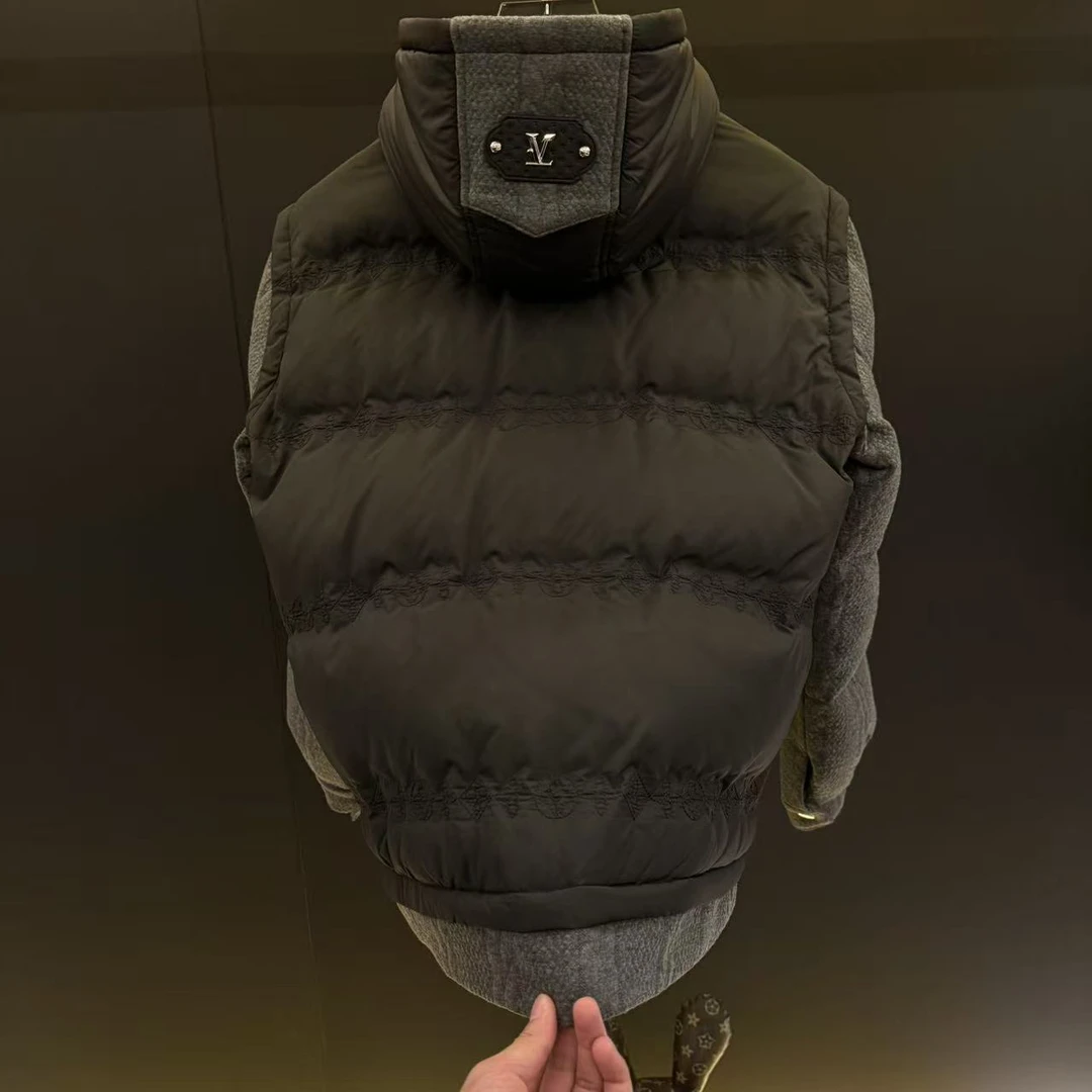 冬季男士百搭可拆卸袖子 两穿羽绒服NZF138