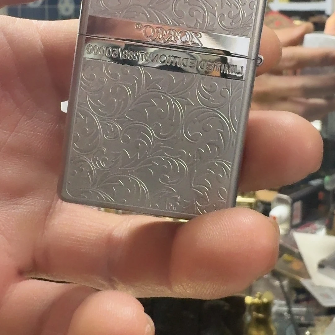 佐罗分色唐草珍珠铬煤油打火机