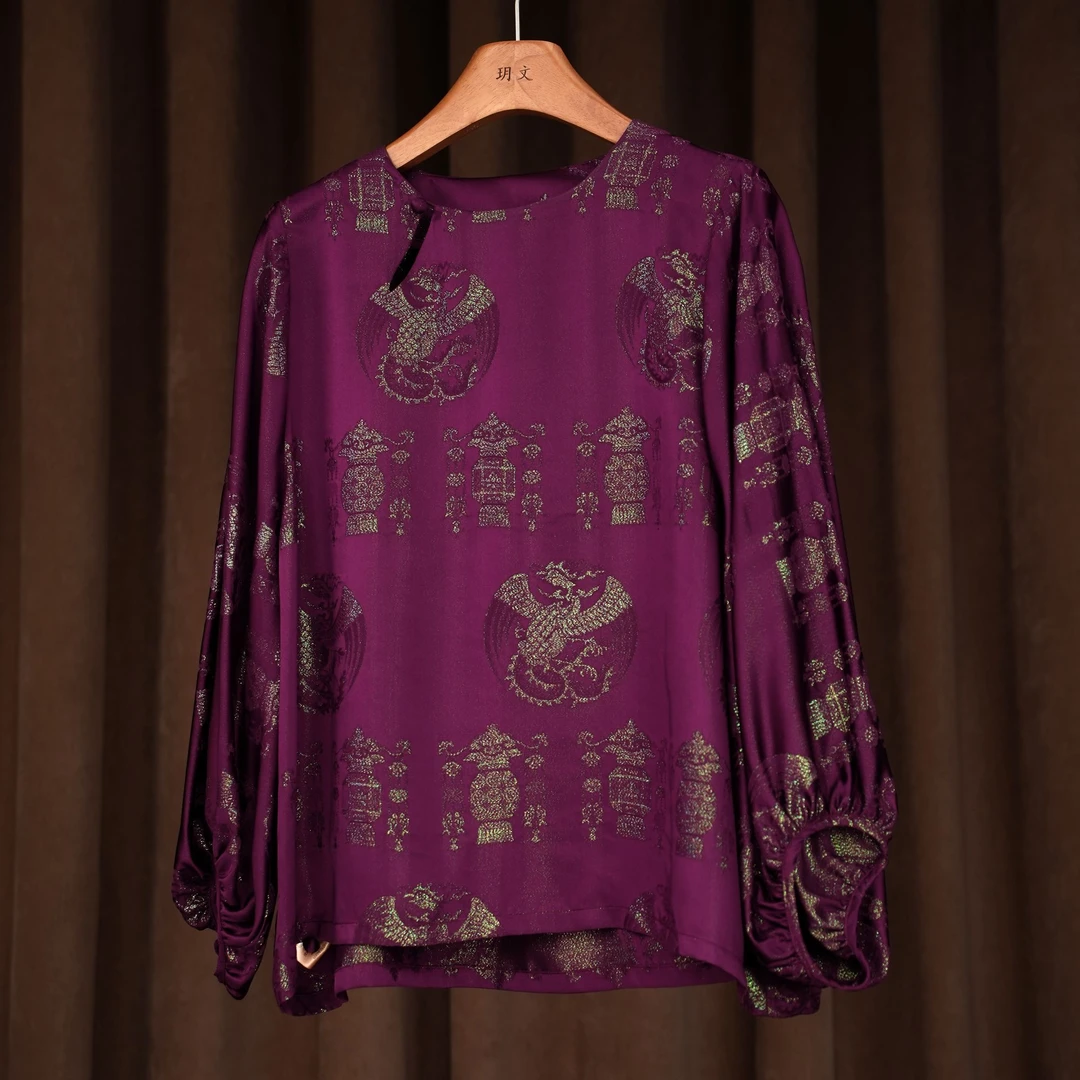 新中式非遗桑蚕丝香云纱正绢丝羊毛女装直播专用链接（99-1980）