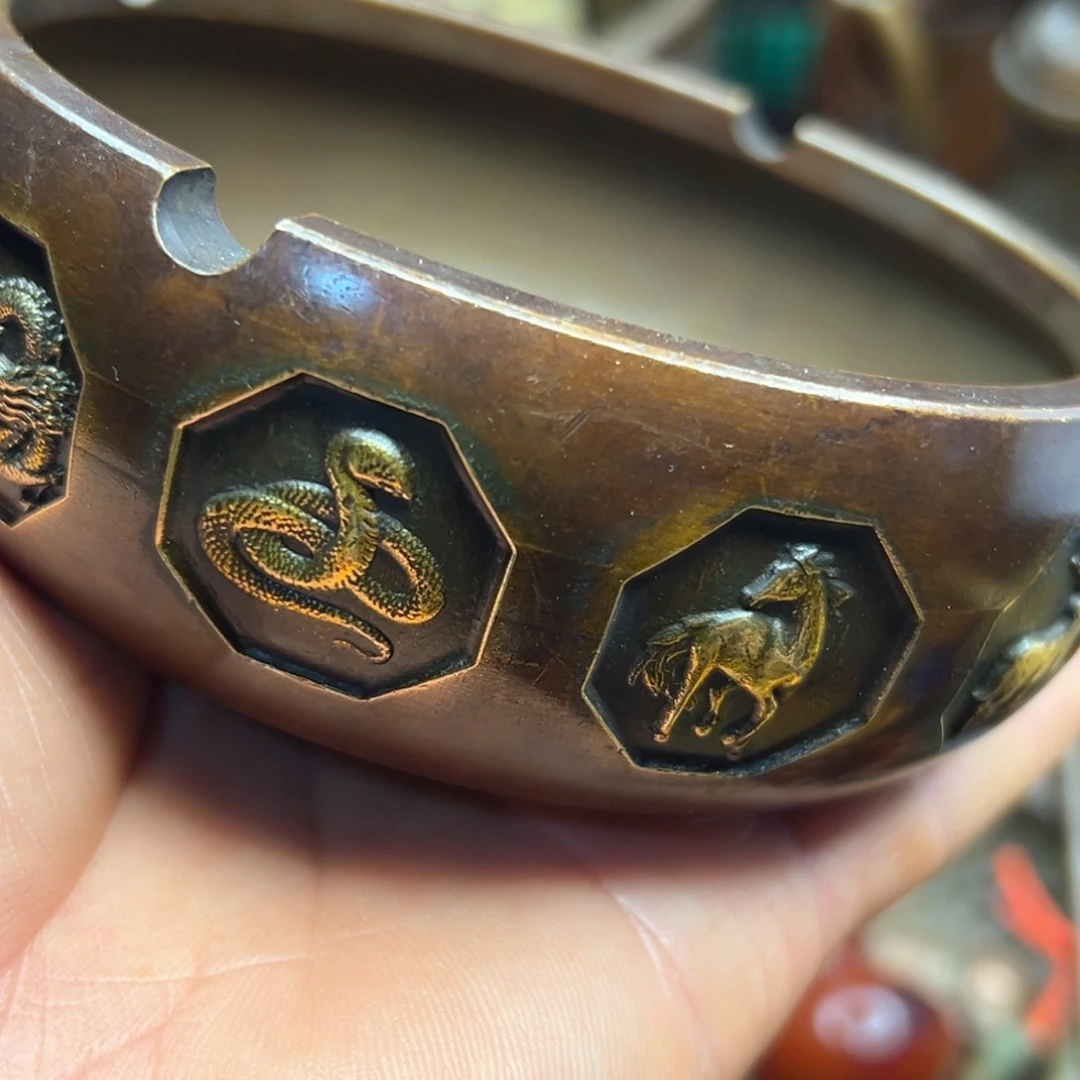 铜摆件欢迎欢迎你