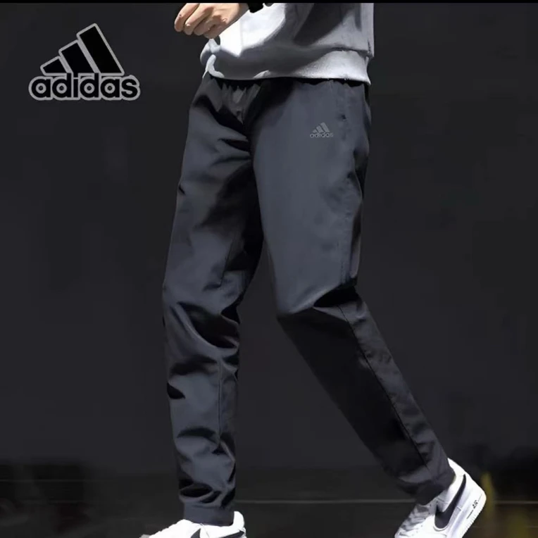 adidas/阿迪达斯男裤新款运动加绒加厚秋冬季休闲宽松直筒长裤