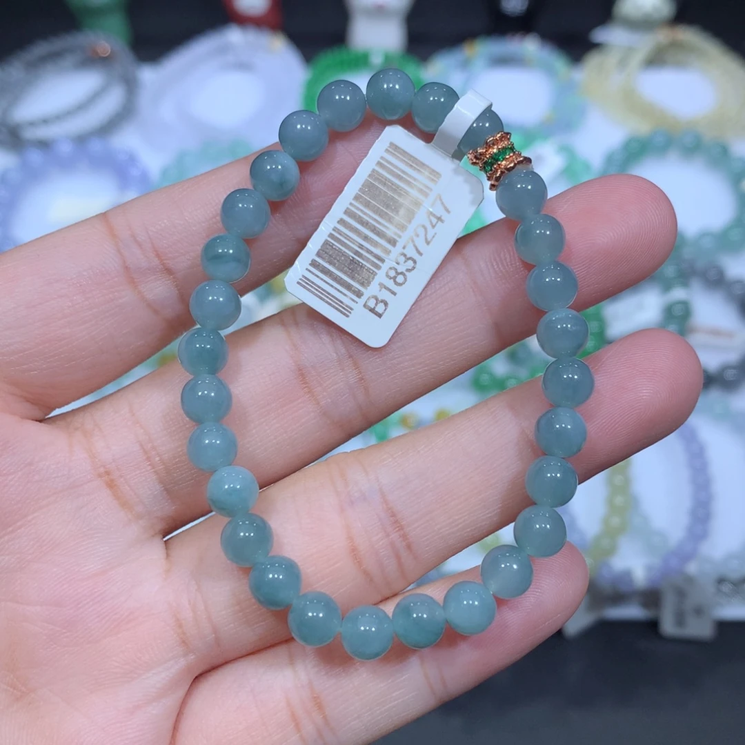 翡翠未镶嵌手串天然