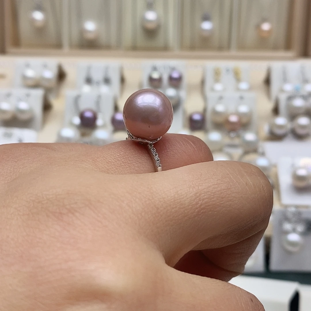 淡水珍珠颈饰银S925镶嵌