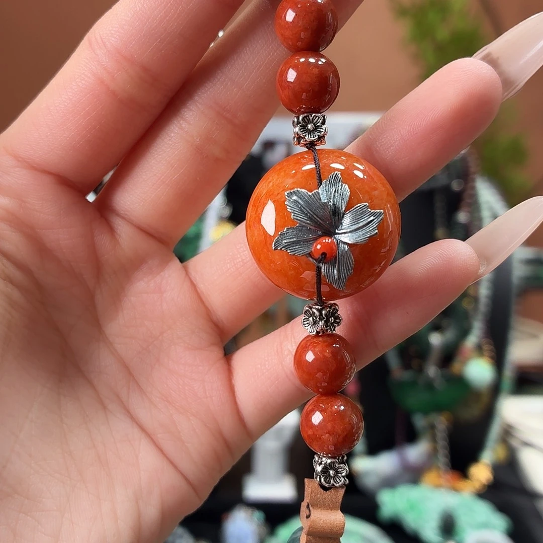 翡翠未镶嵌耳饰手串