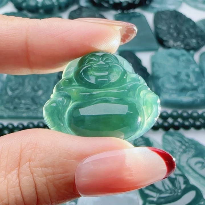 翡翠未镶嵌颈饰多样性发货天然A货翡翠