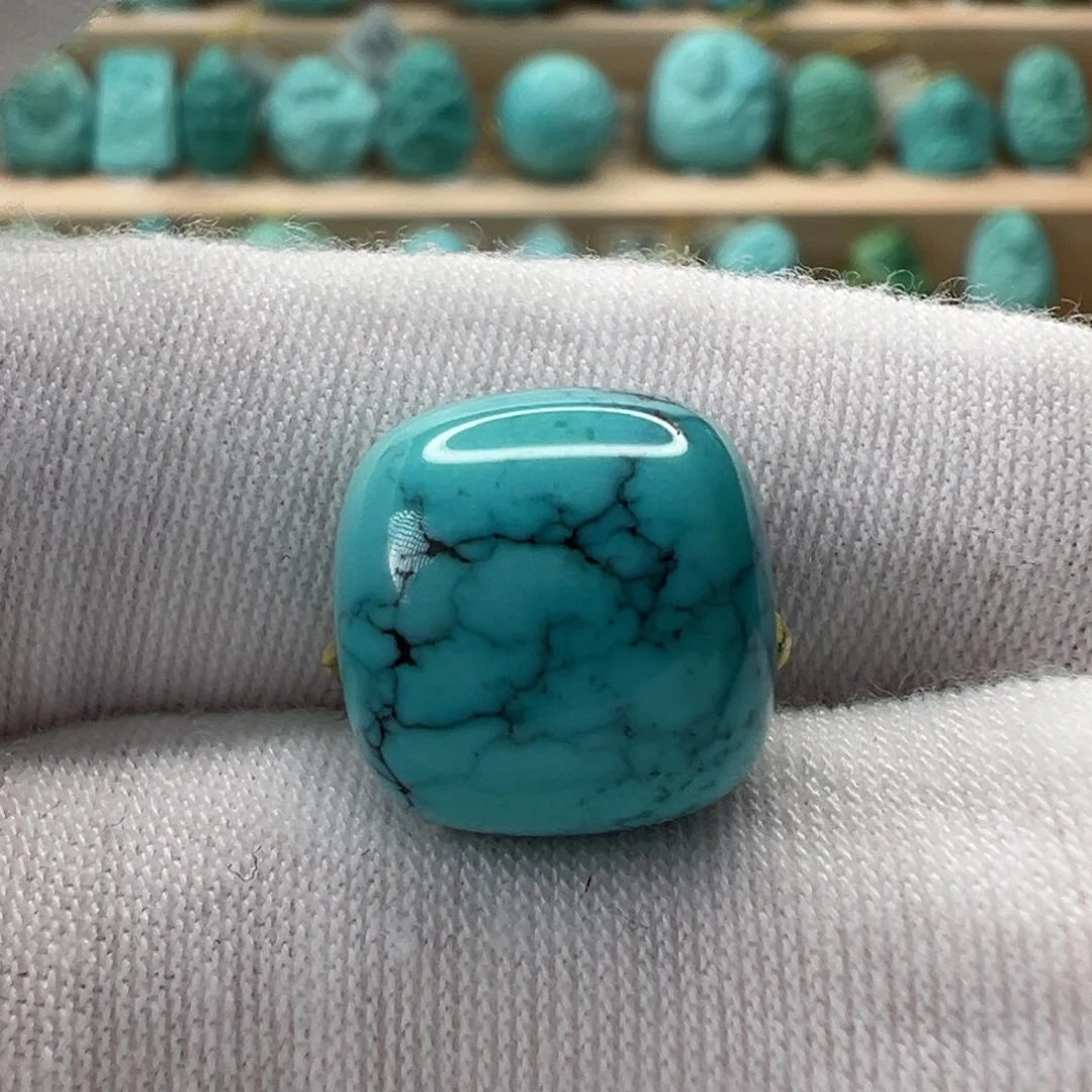 未镶嵌绿松石老型珠12.5mm