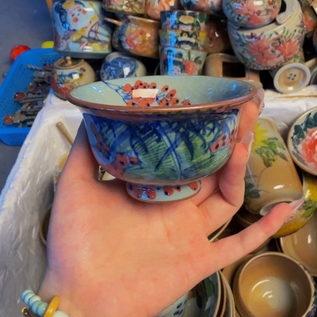 瓷片景德镇陶瓷手工手绘