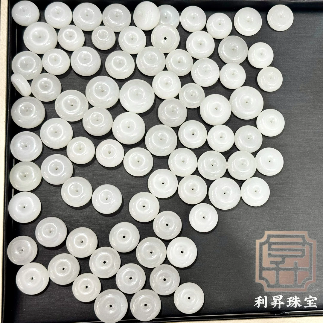 和田玉白玉平安扣 可直播间挑选 多样性发货发其一