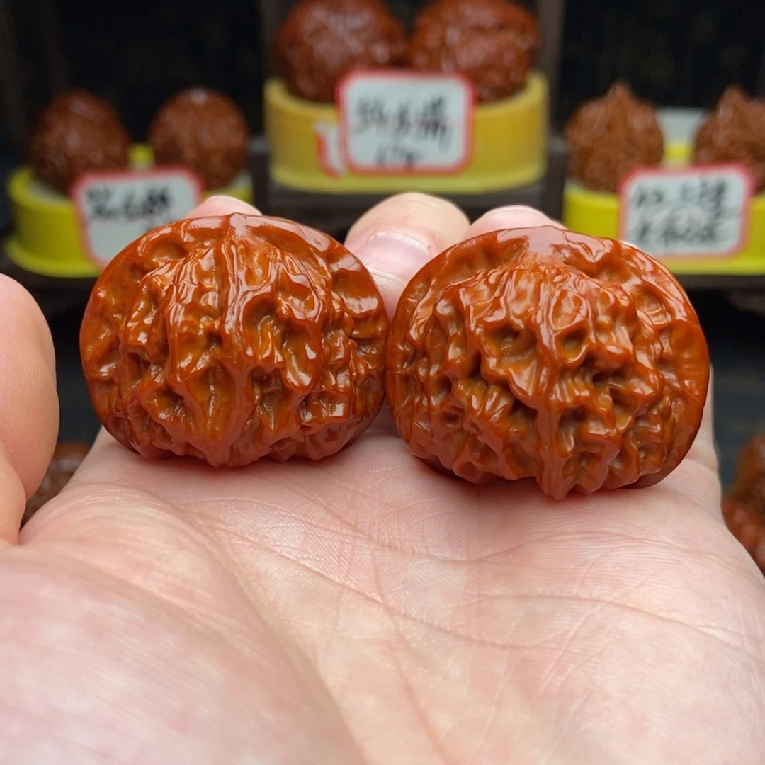 吊坠文玩核桃38二爷帽