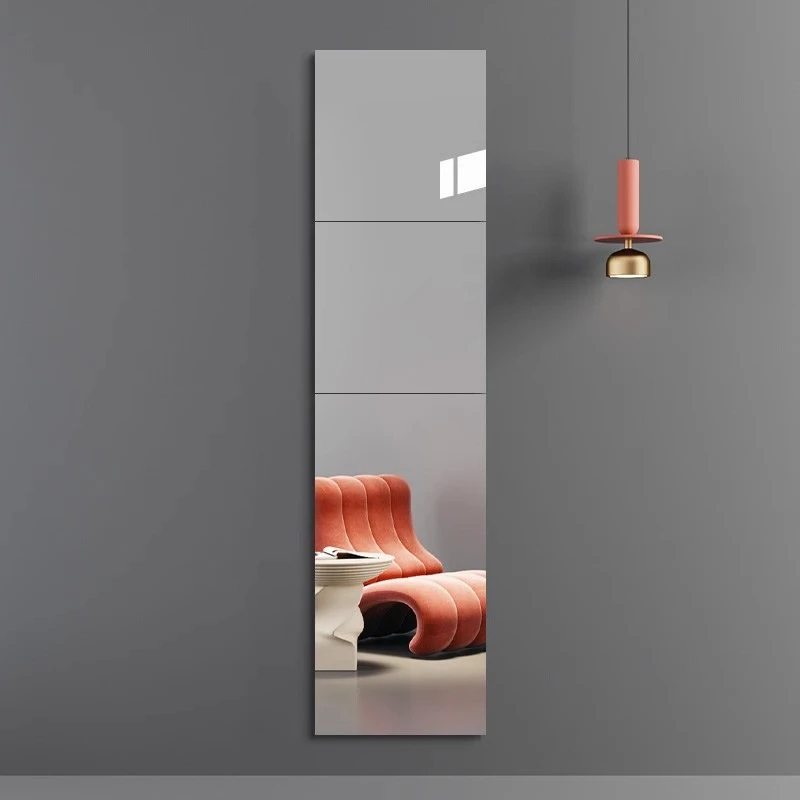 简约拼接镜子全身镜贴墙自粘墙家用学生宿舍寝室免打孔穿衣镜粘贴