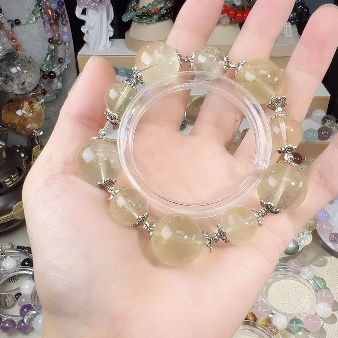 未镶嵌水晶手串柠檬晶