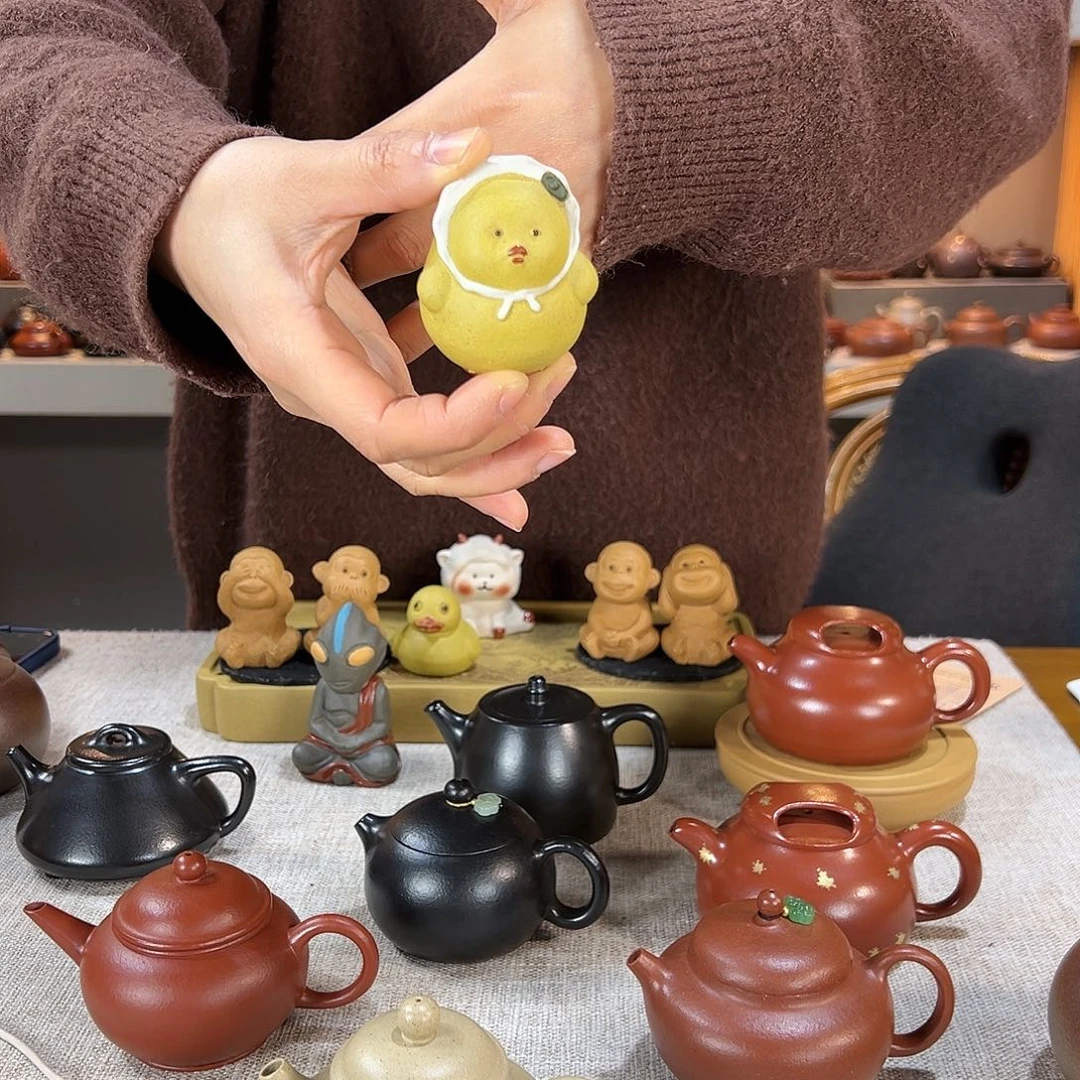 紫砂茶宠苦*啡鸡妈妈 茶宠