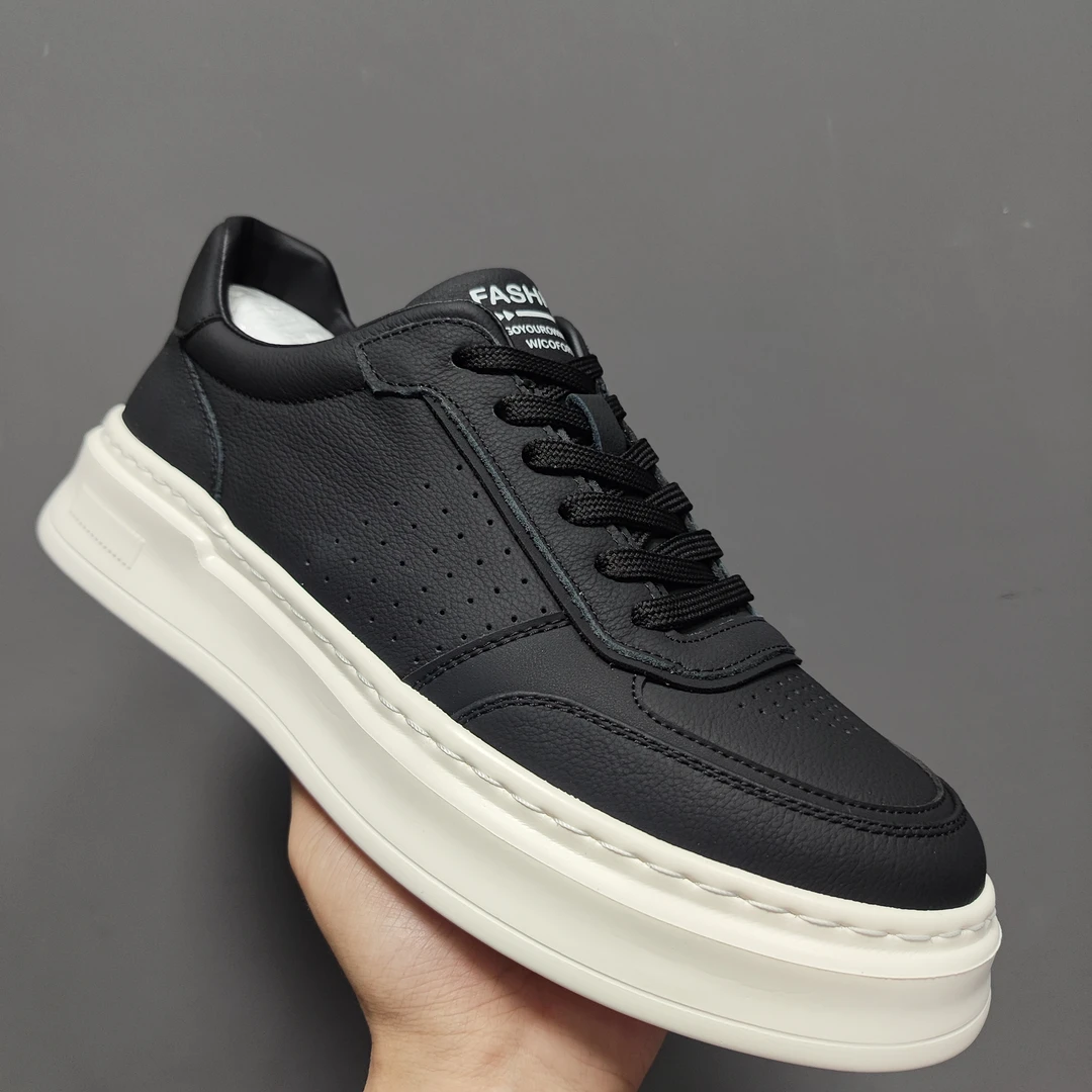 50331-头层牛皮夏季透气百搭时尚潮鞋男鞋休闲鞋