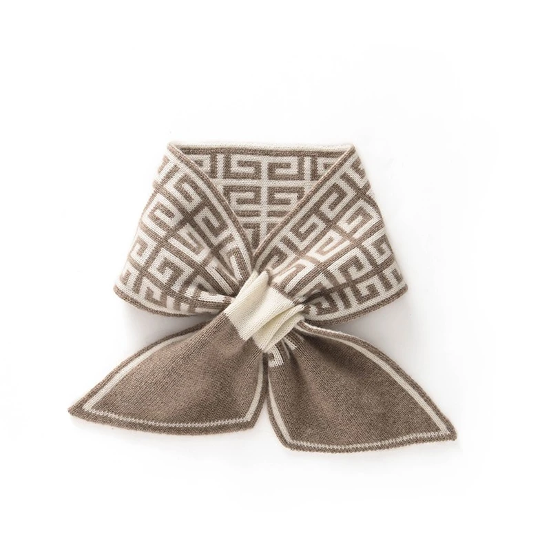 纯羊绒围巾女款秋冬季高级感今年流行的小围脖护颈秋冬韩系氛围感