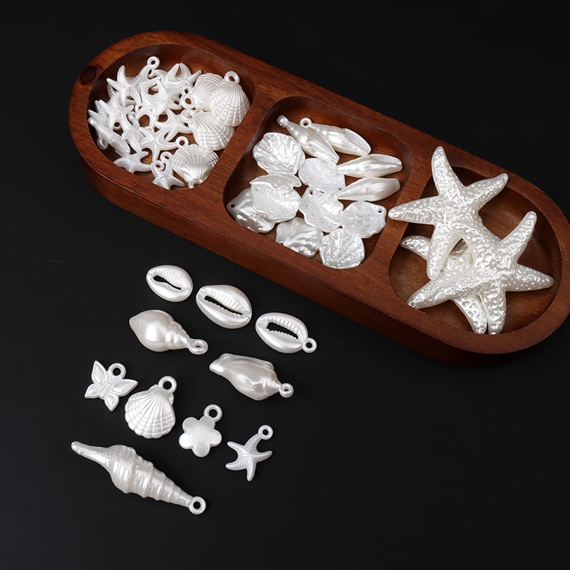 亚克力海螺纽扣波西米亚毛衣开衫装饰扣子diy项链吊坠配件