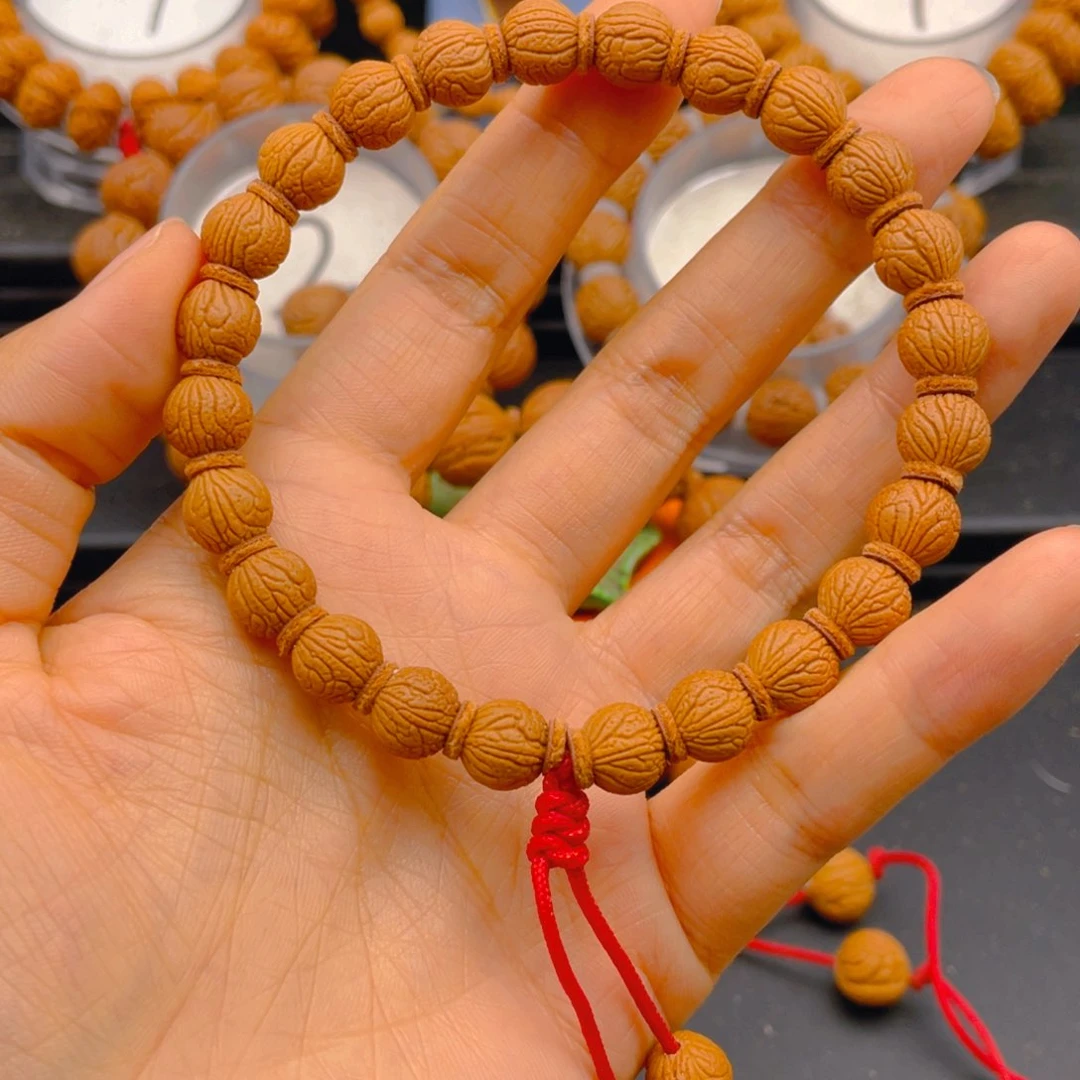 桃核吊坠八**十见健健康康平平安安9